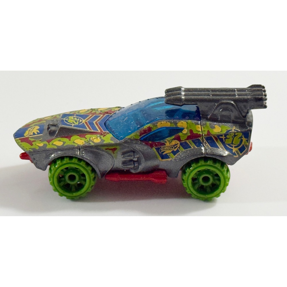 Hot Wheels Sting Rod II Kids 1:64 Grey Dino Riders Camo Off-Road Toy Car DHT32